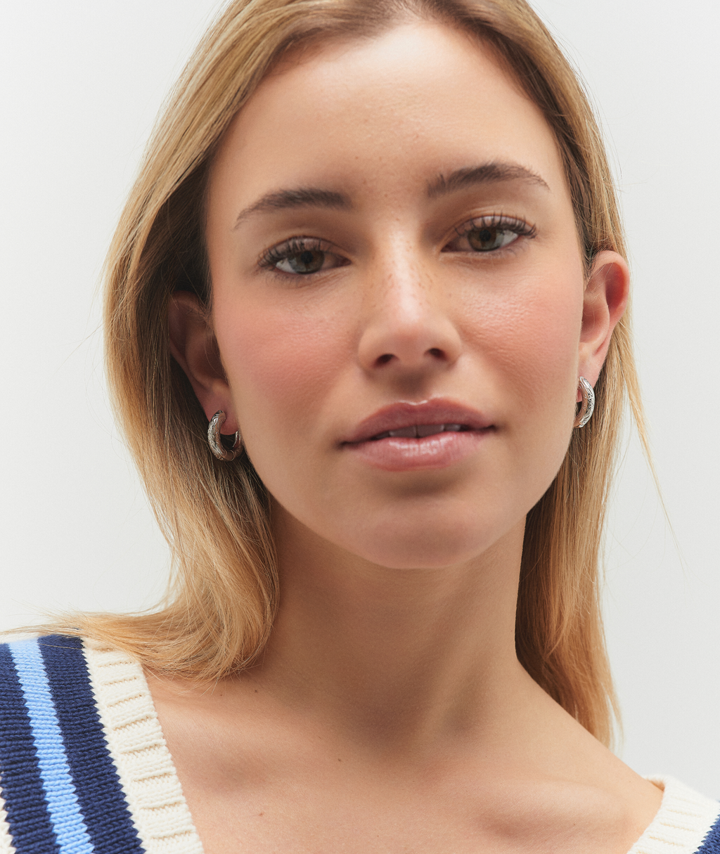 Daphne Nicole Silver Earrings