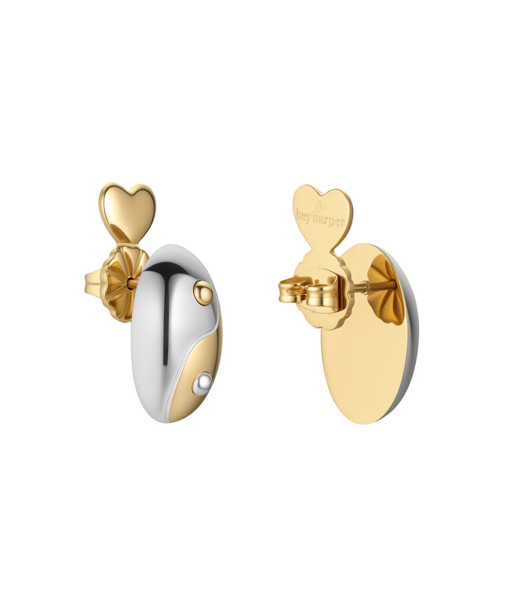 Yin-Yang Stud Earrings