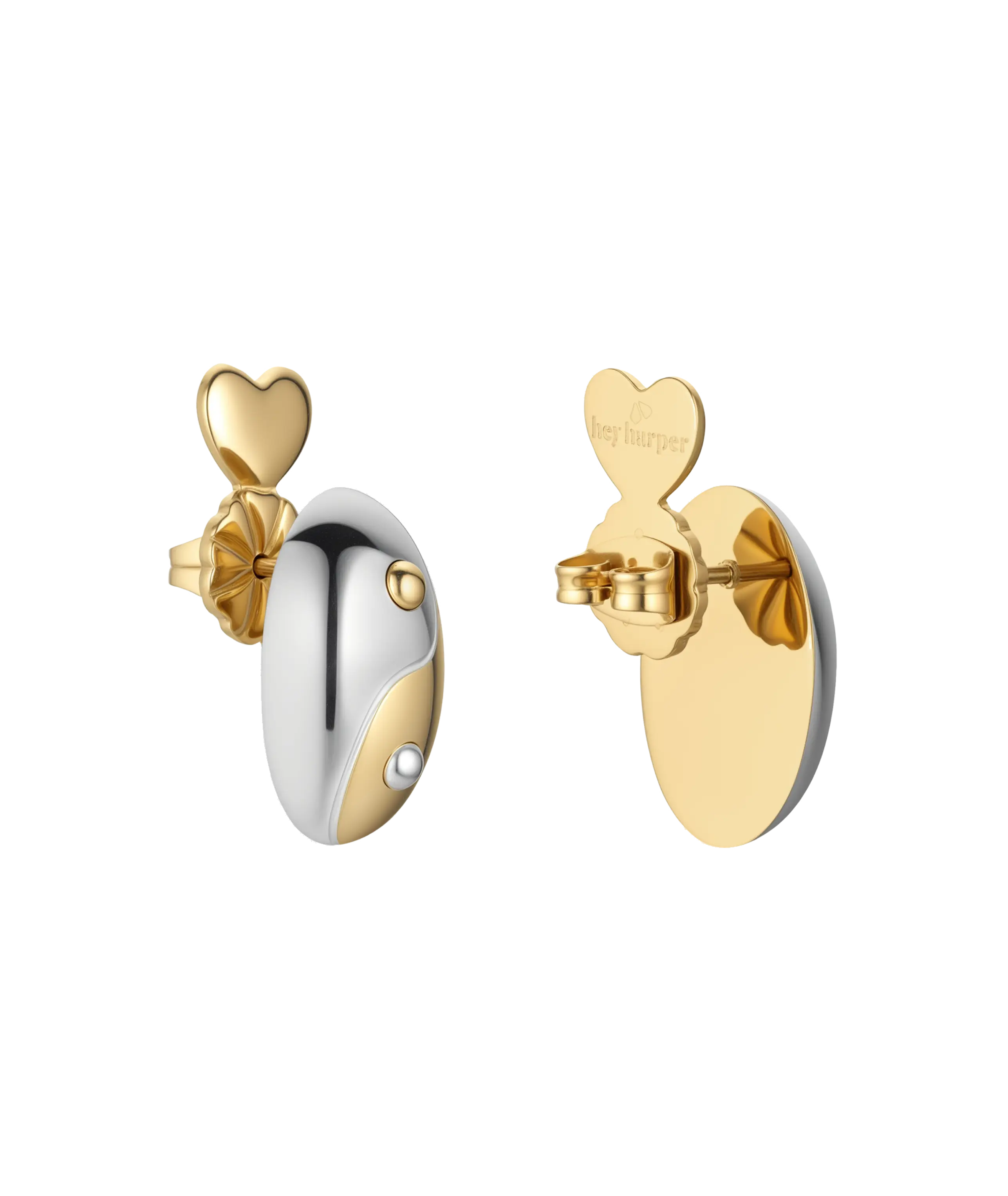 Yin-Yang Stud Earrings