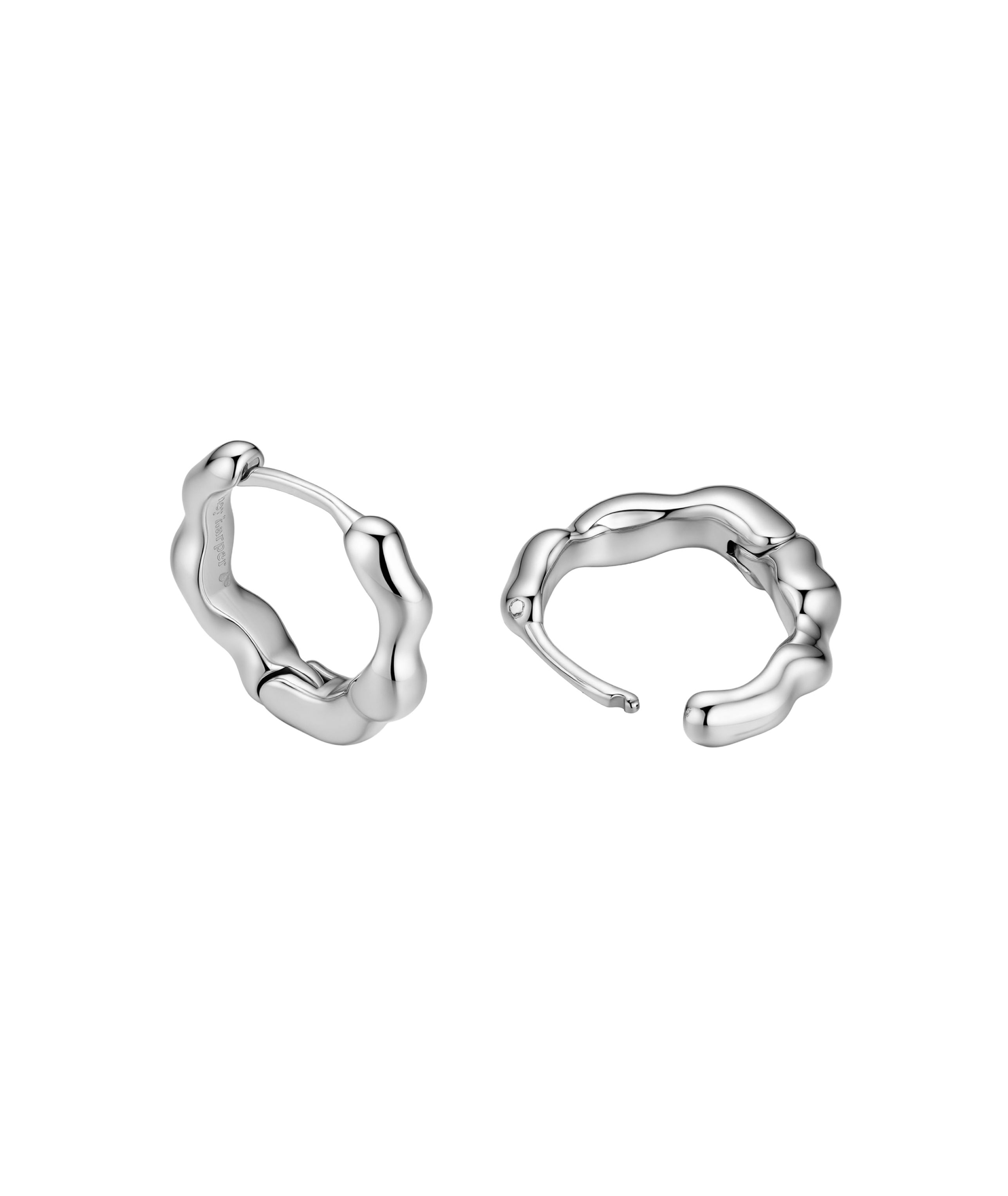 Dazzling Small Silver Earrings