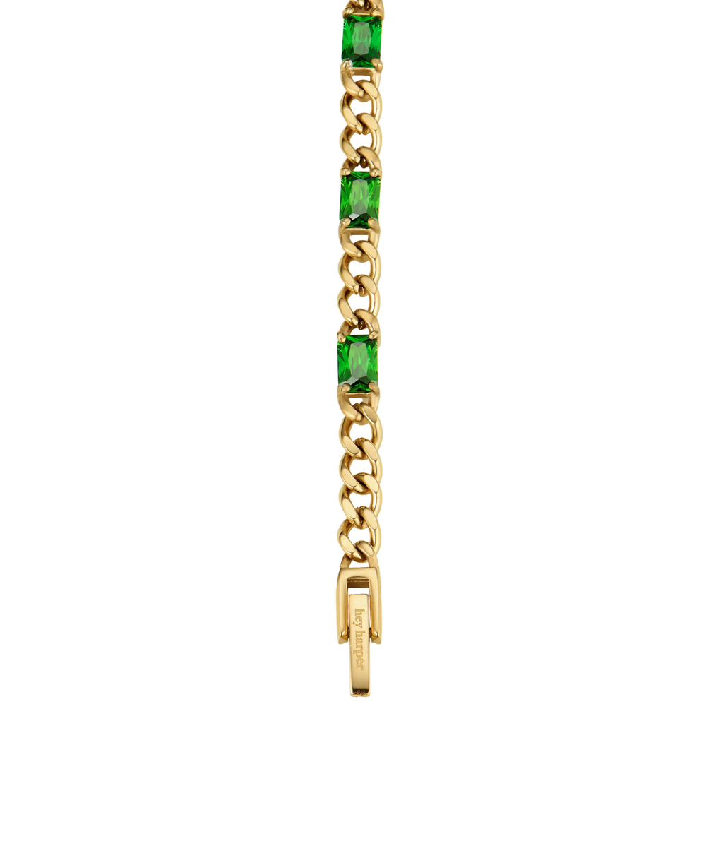 Allegra Green & Gold Bracelet