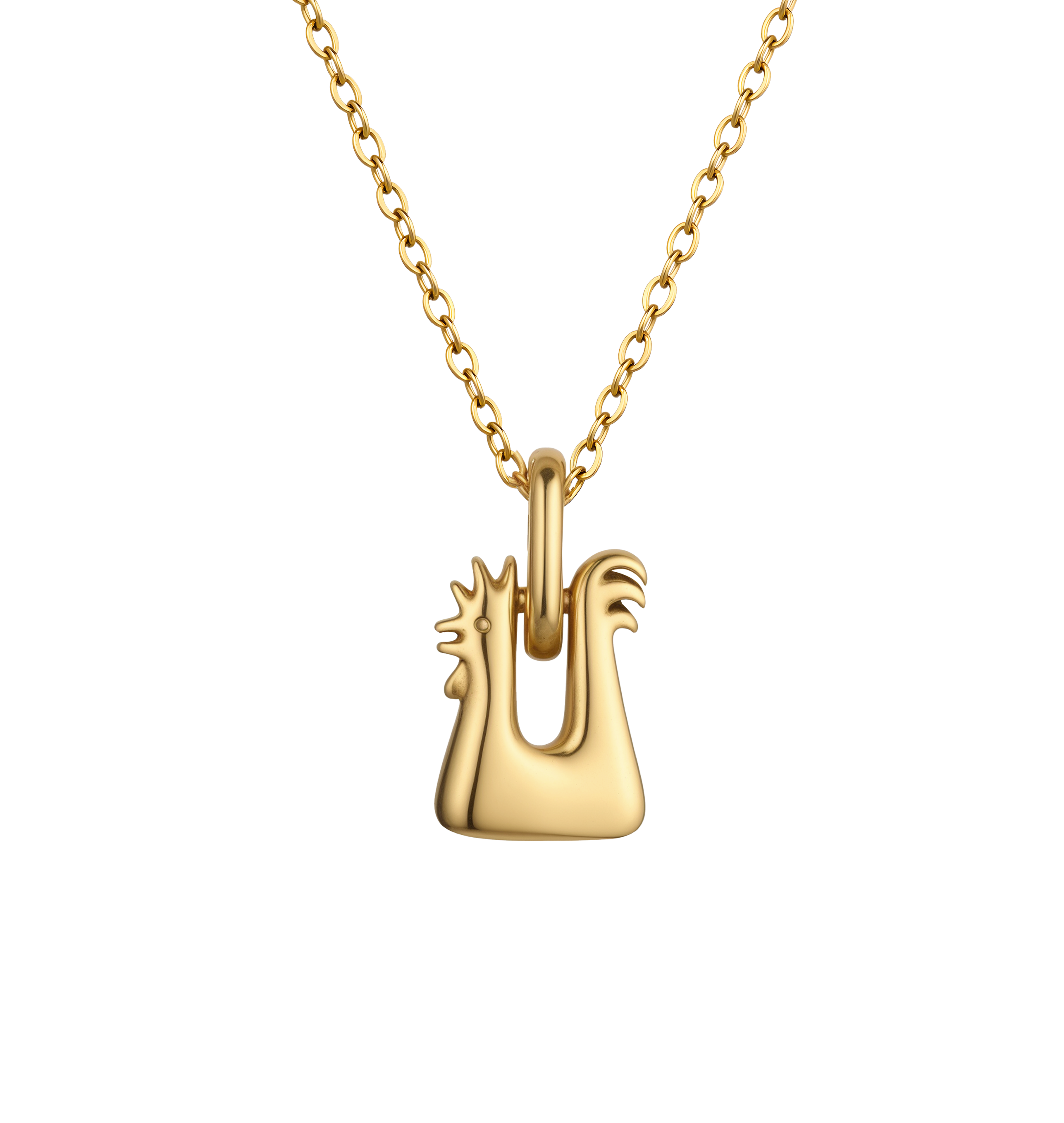 Galo Chicken Charm + Miss Long Necklace