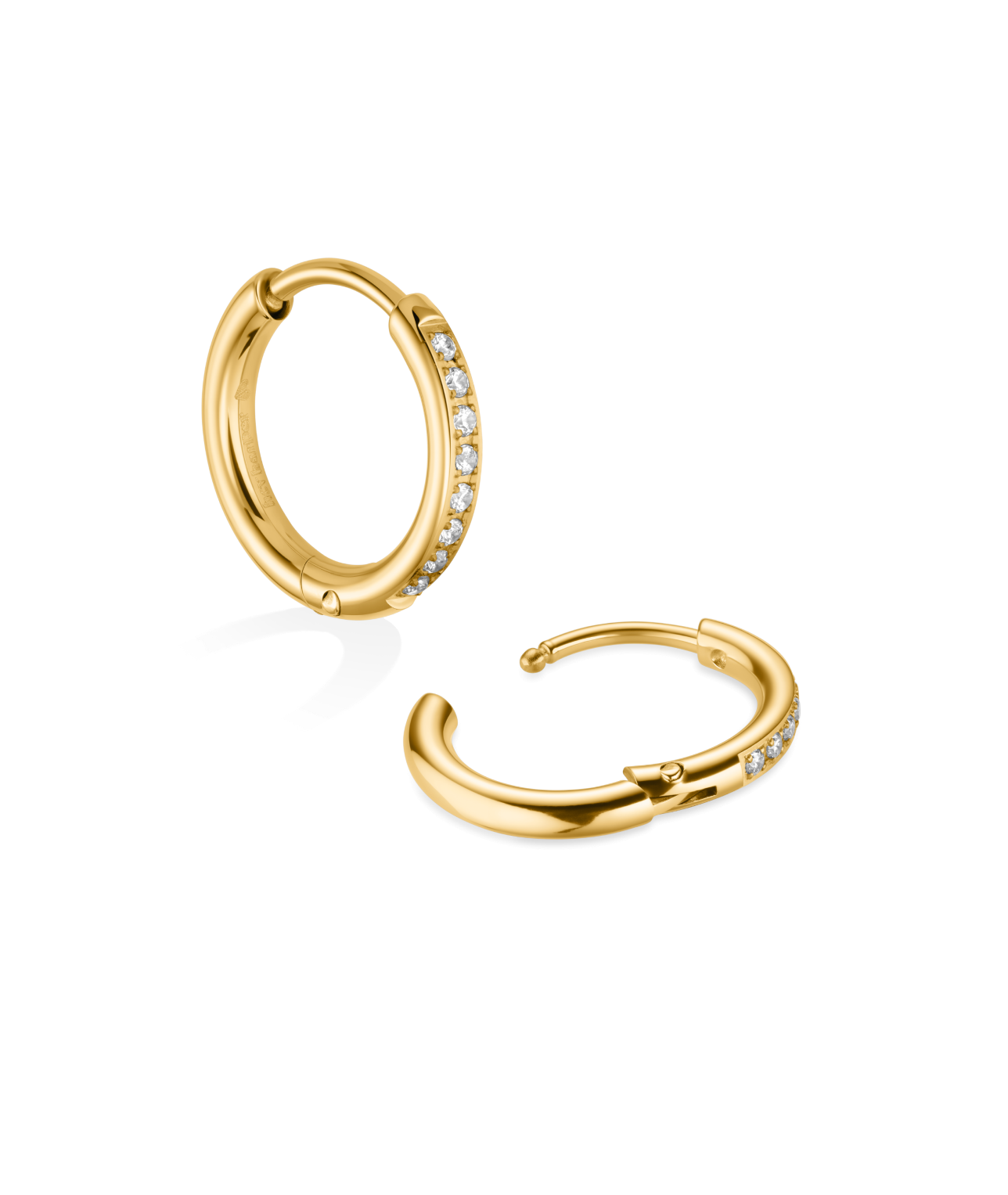 Crystal Huggie Hoop Earrings