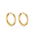 Crystal Huggie Hoop Earrings