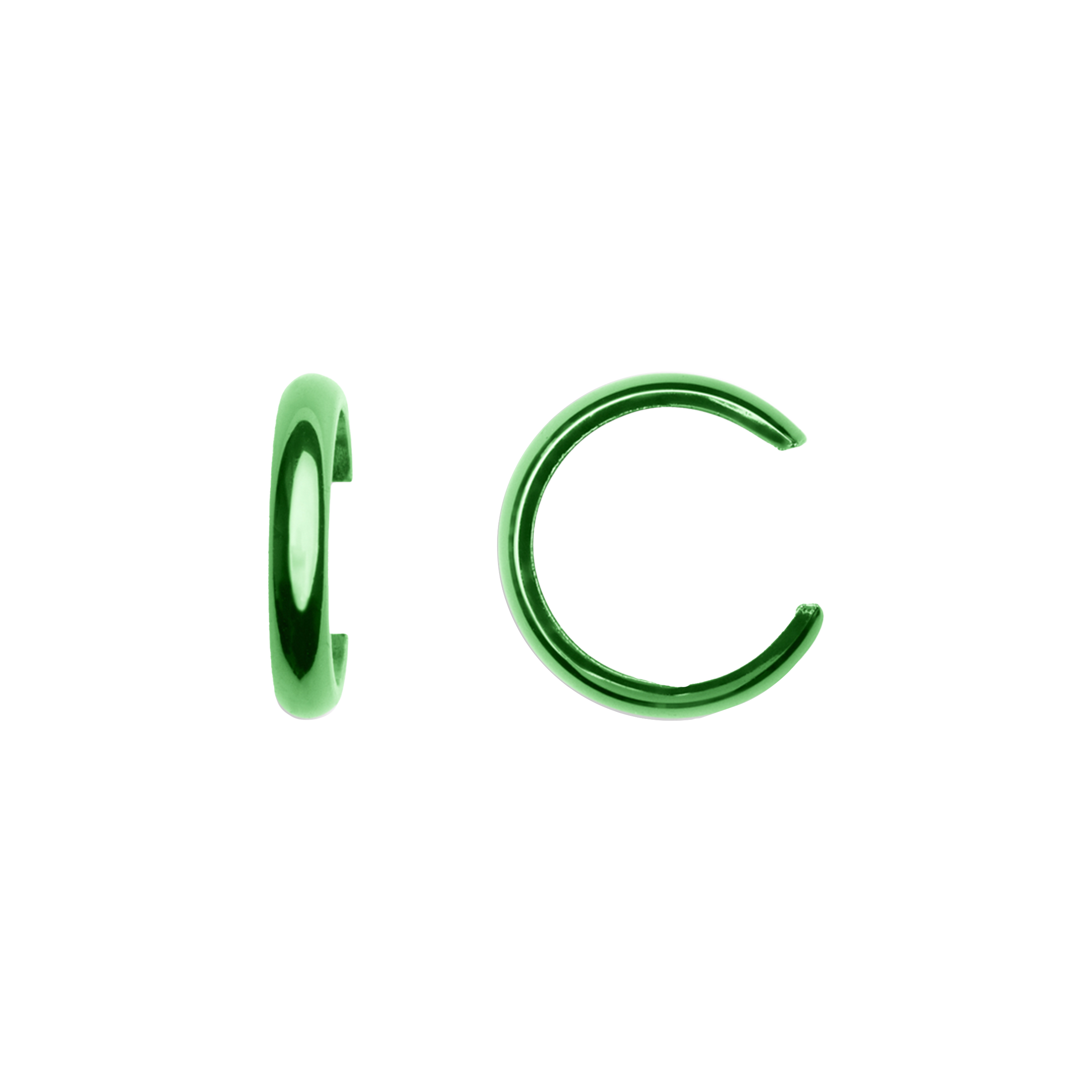 Gianna Green Ear cuff (6616151621745)