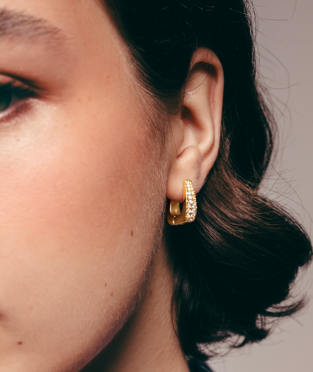Crystal Square Earrings