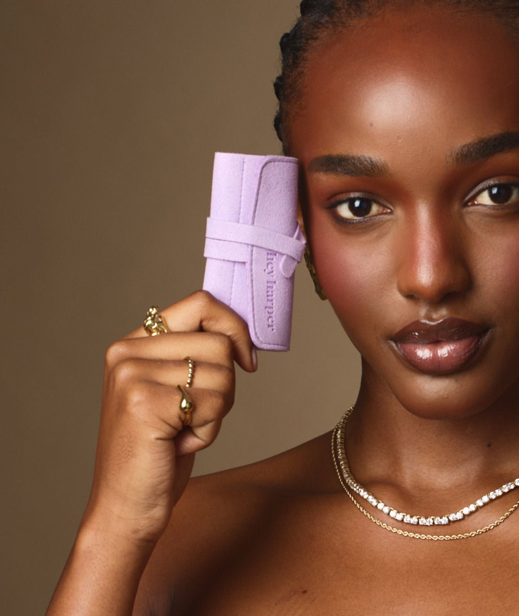 Travel Pouch - Lavender Jewelry Case