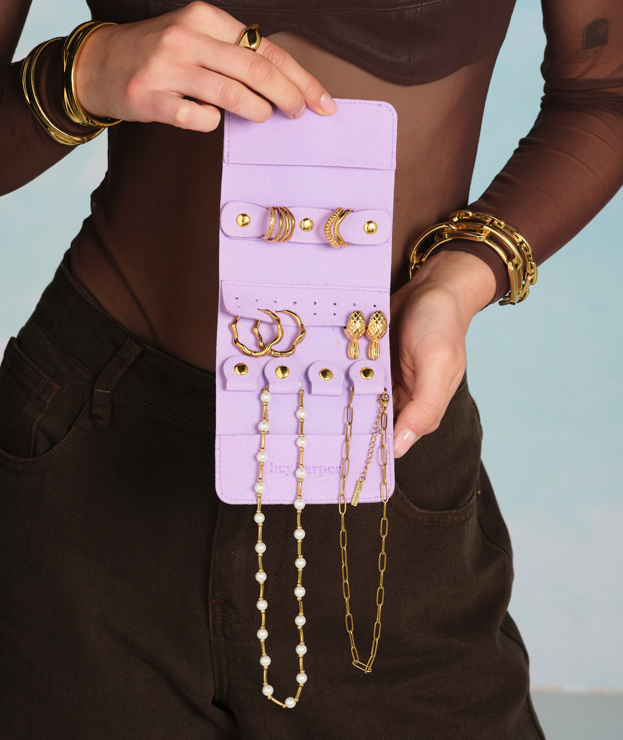 Travel Pouch - Lavender Jewelry Case