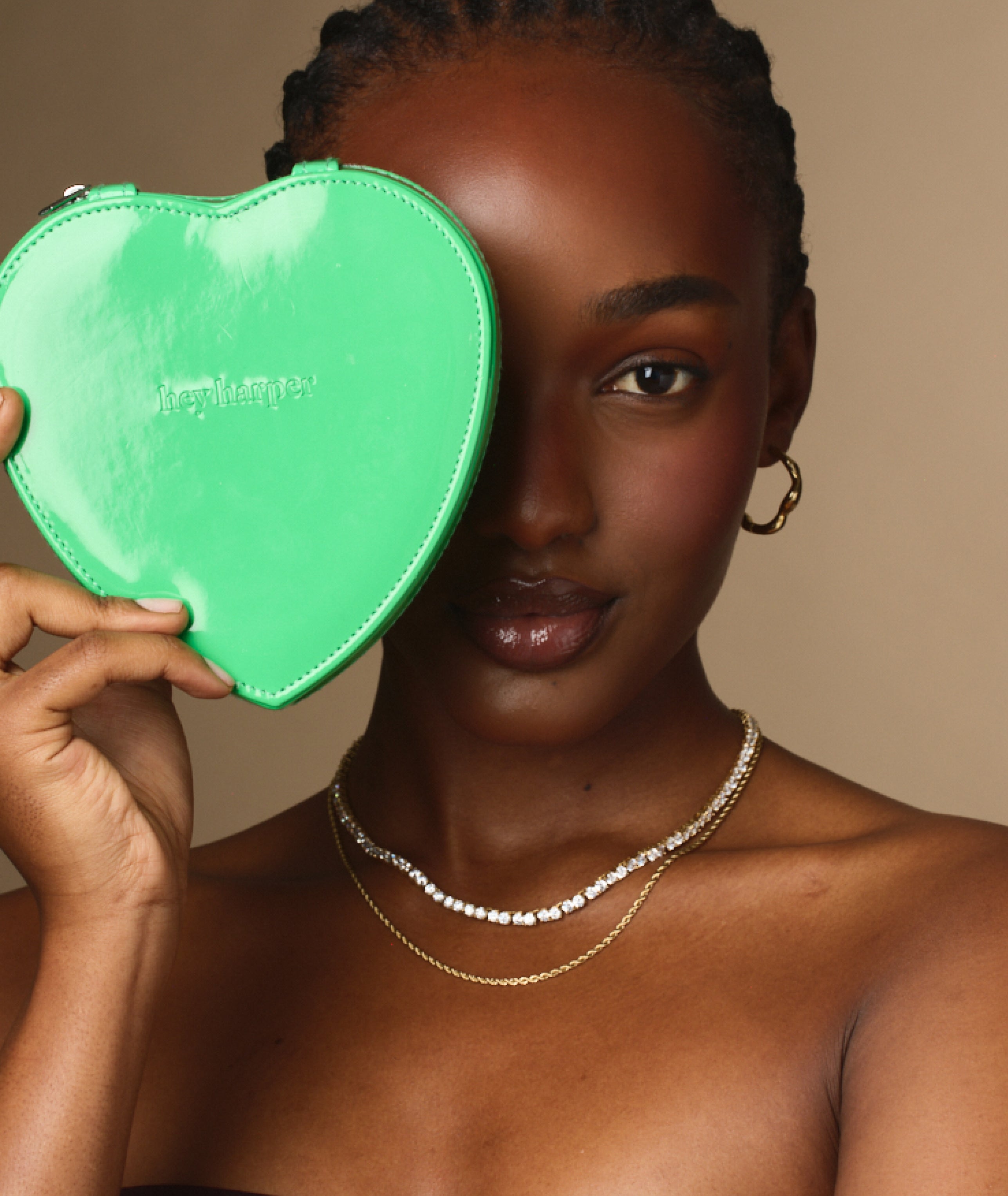 Matcha Green Heart Jewelry Box