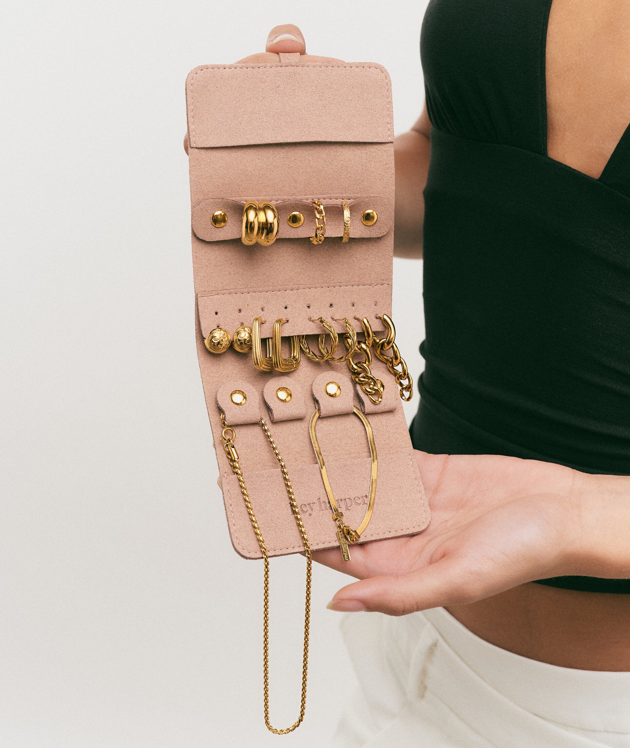 Travel Pouch - Mocha Jewelry Case