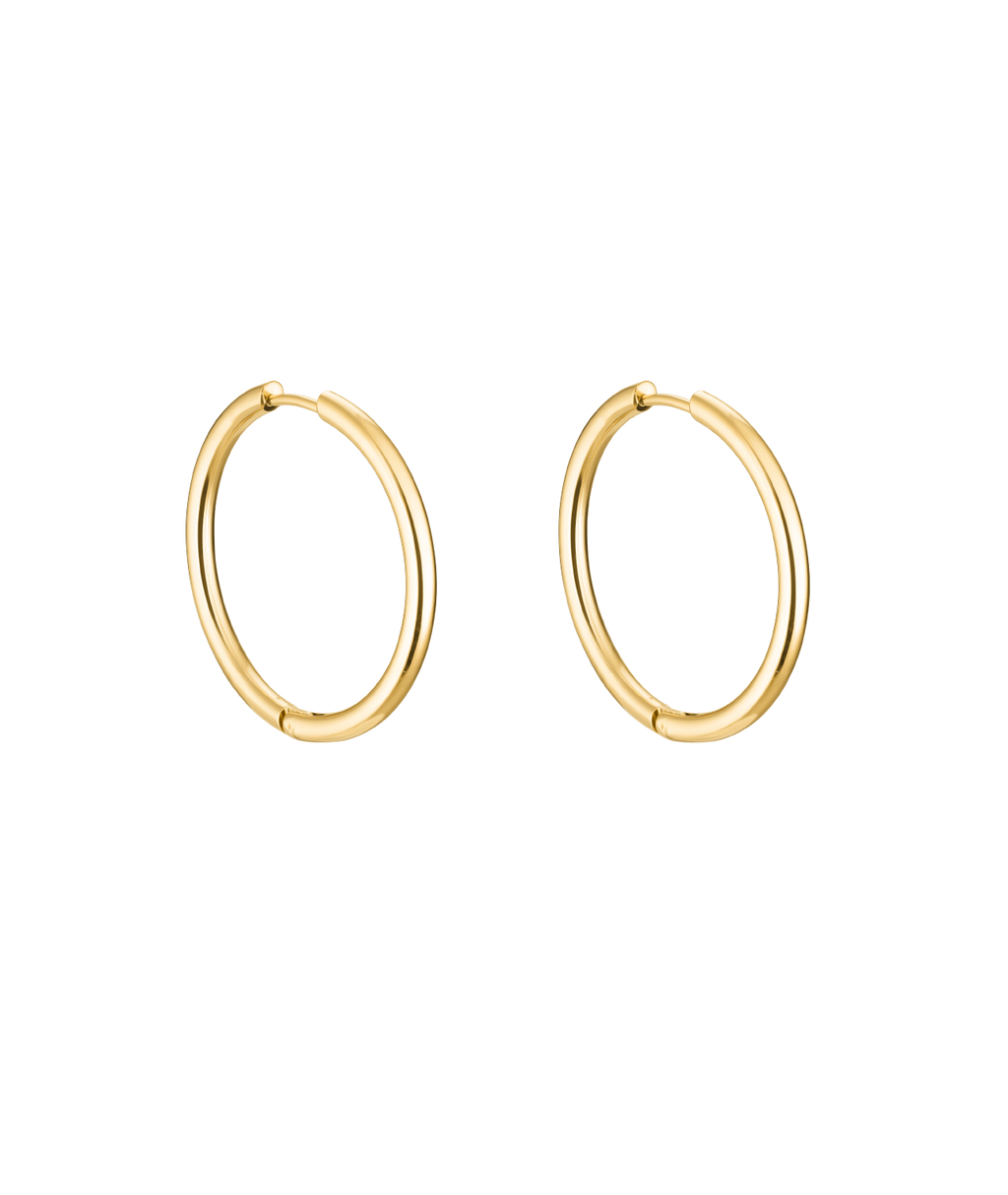 Small Thin Ruby Earrings
