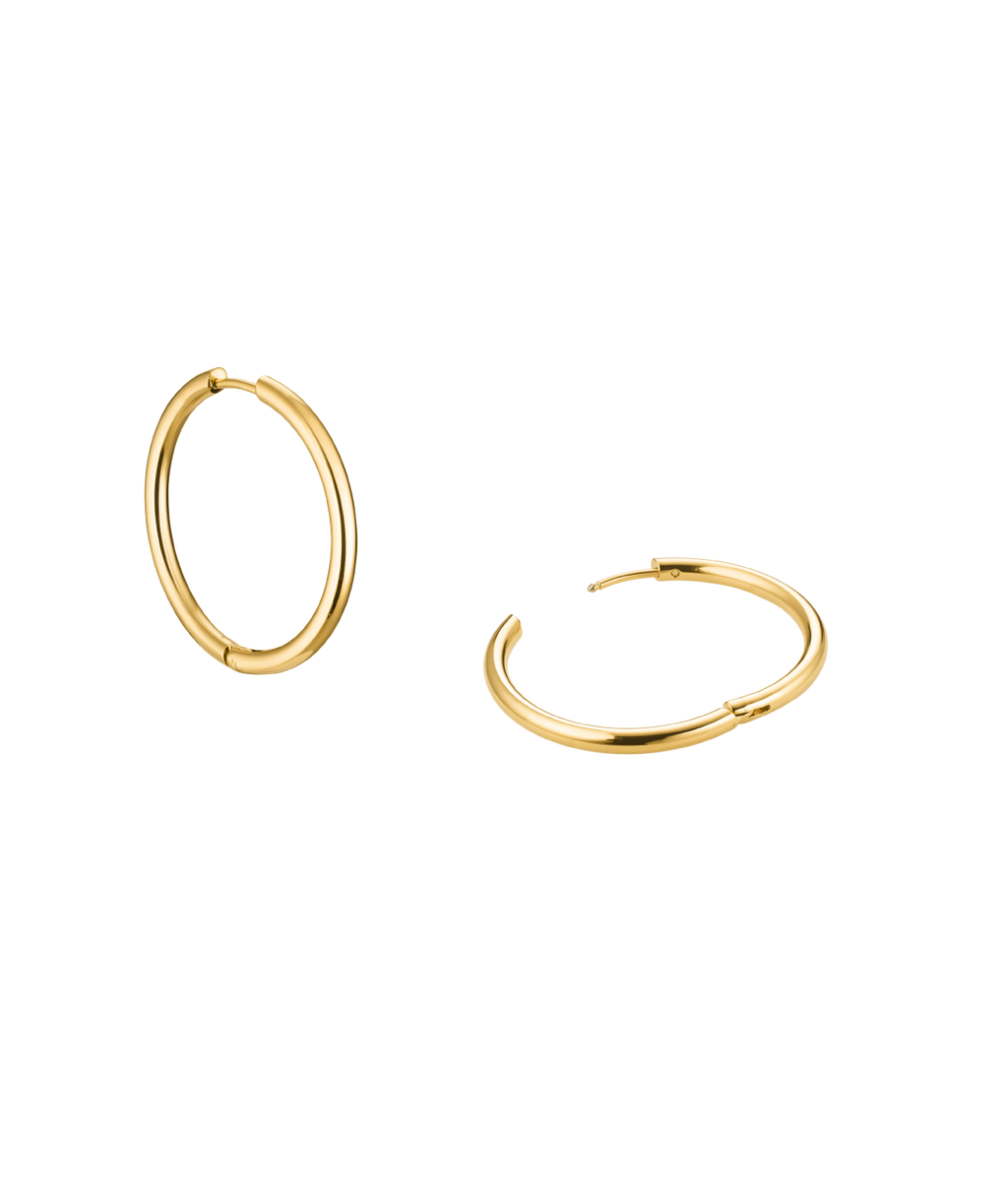 Small Thin Ruby Earrings