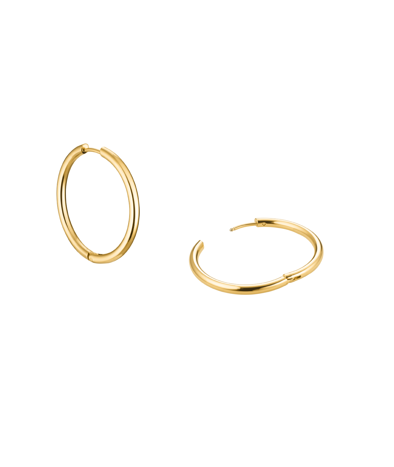 Small Thin Ruby Earrings