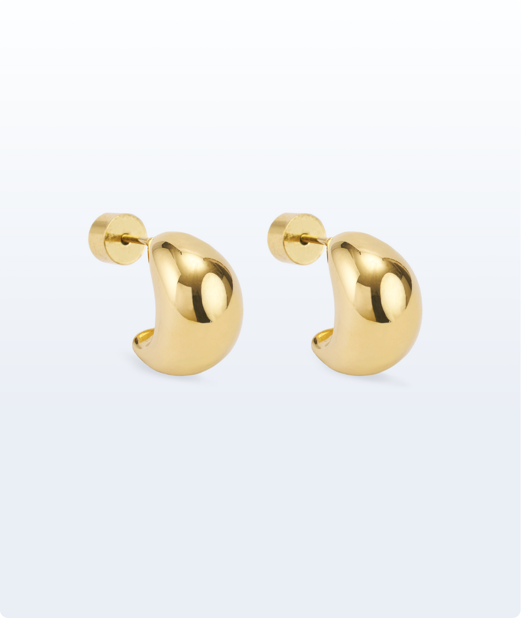 Teardrop Stud Earrings