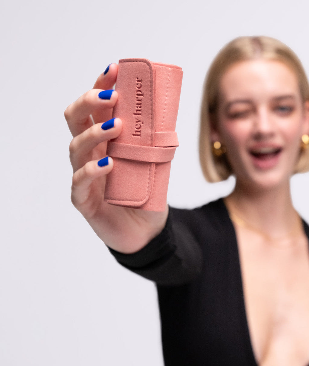 Travel Pouch - Coral Jewelry Case