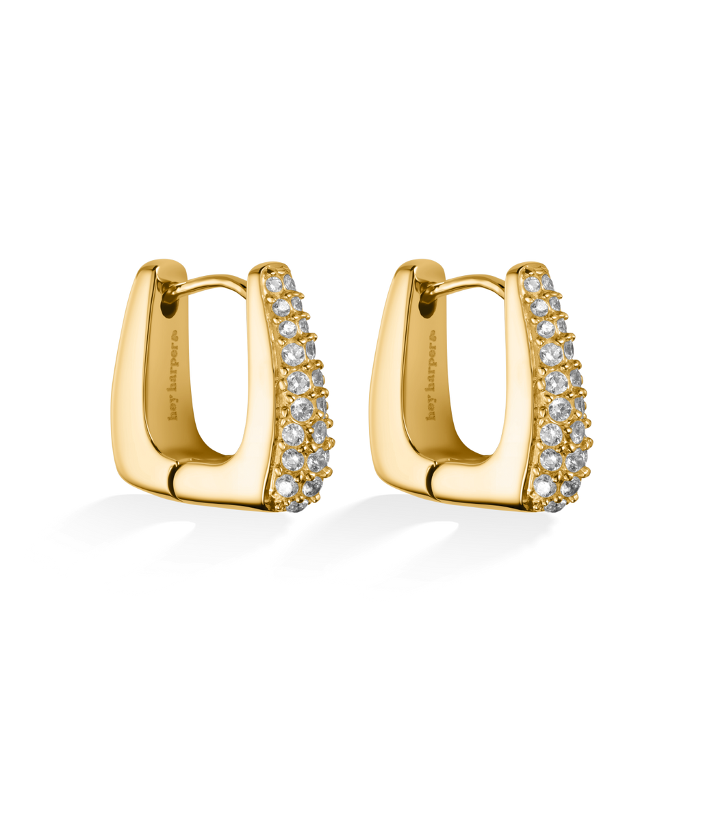 Crystal Square Earrings