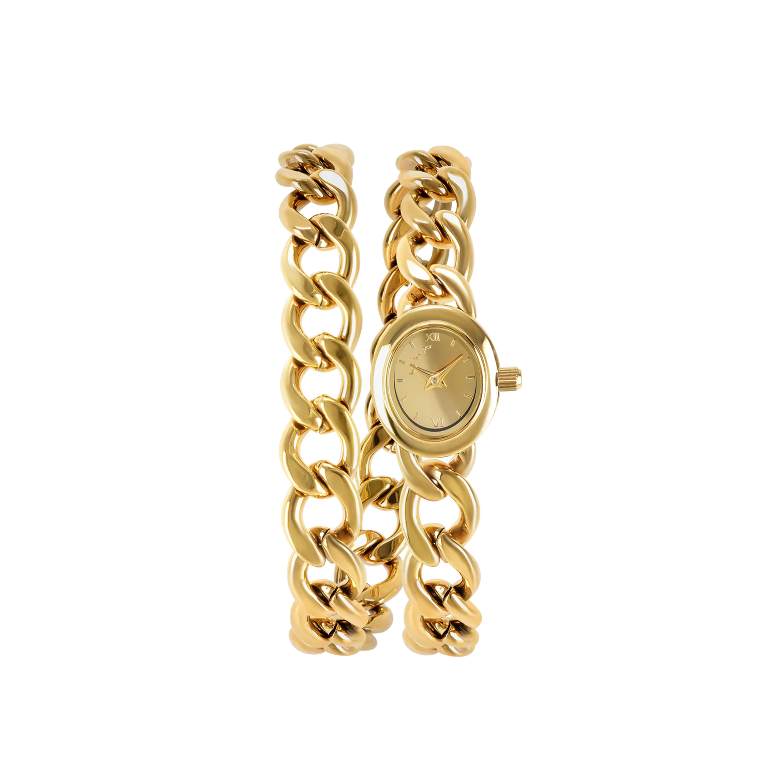 DNA Double Looped Gold Watch